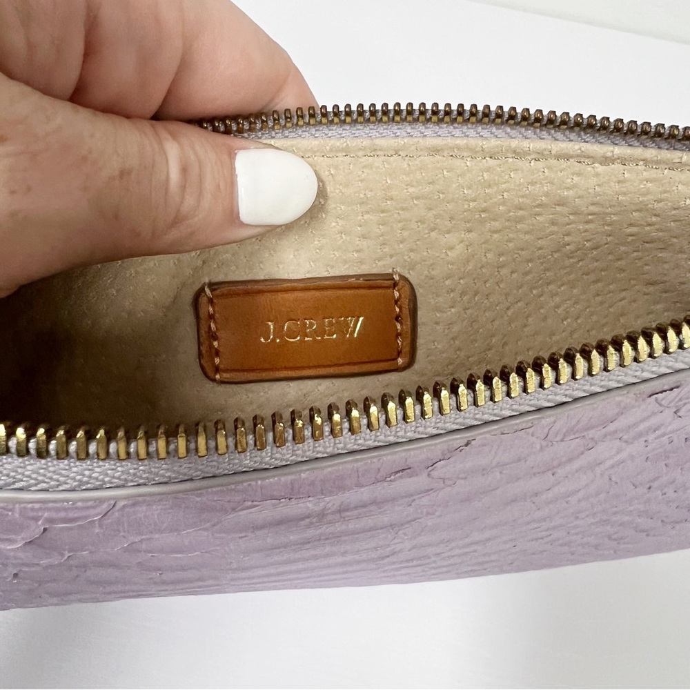 J.Crew Embossed Python Leather Clutch Wristlet C0… - image 6